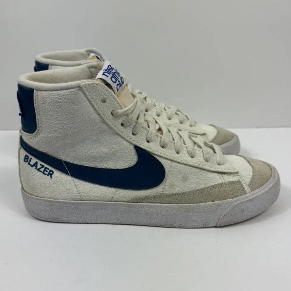 Nike Blazer High-Top Sneakers - White and Blue